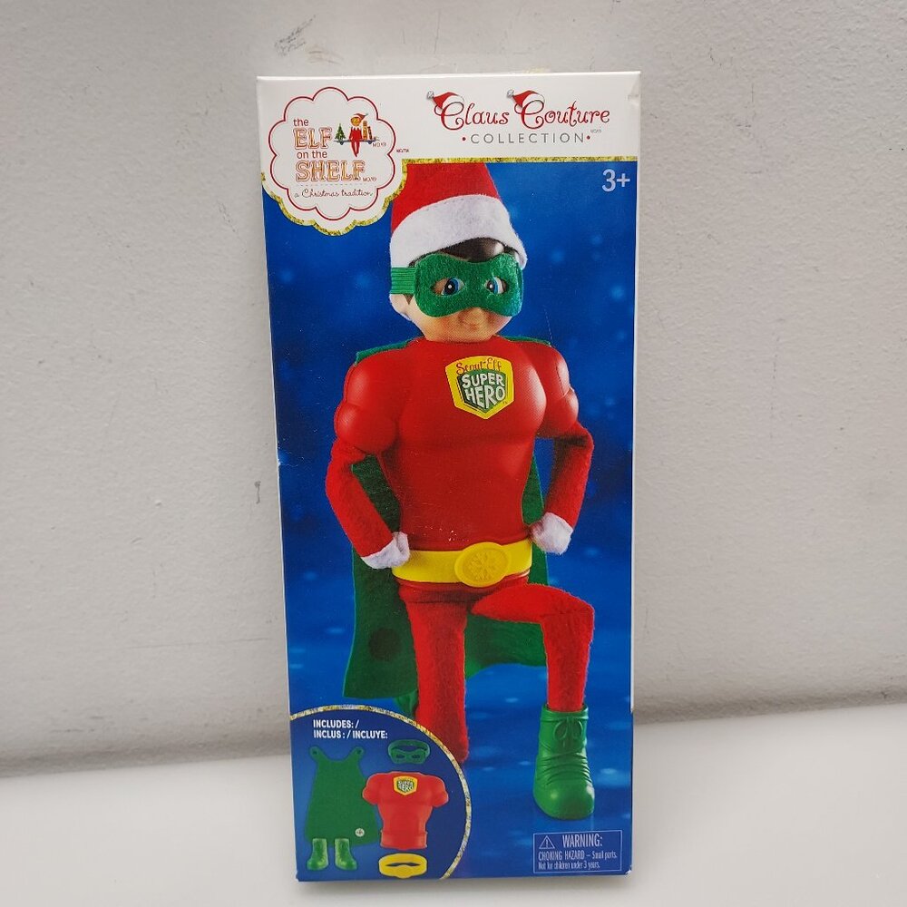 ELF ON THE SHELF CLAUS COUTURE COLLECTION 6-PIECE SCOUT-ELF MIGHTY SUPER HERO🎅